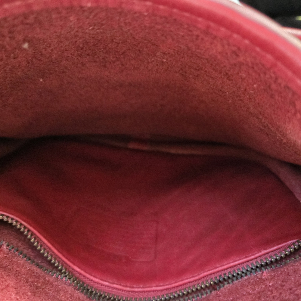 Vintage Coach Large Side Pack In Red - Picture 6 of 13